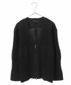 HIROKO KOSHINO / ヒロココシノ カーディガン・ボレロ | ジップリブニットカーディガン