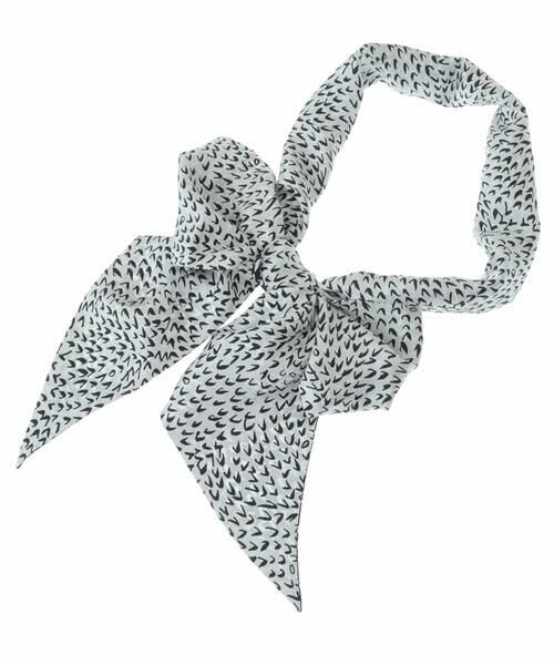 HIROKO KOSHINO / ヒロココシノ マフラー・ショール・スヌード・ストール | 【日本製】キクプリントタイストール | 詳細4