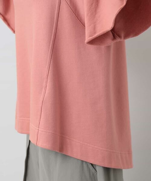 HIROKO KOSHINO / ヒロココシノ カットソー | 【洗濯機で洗える/日本製】シャーリングアクセント裏毛トップス | 詳細5