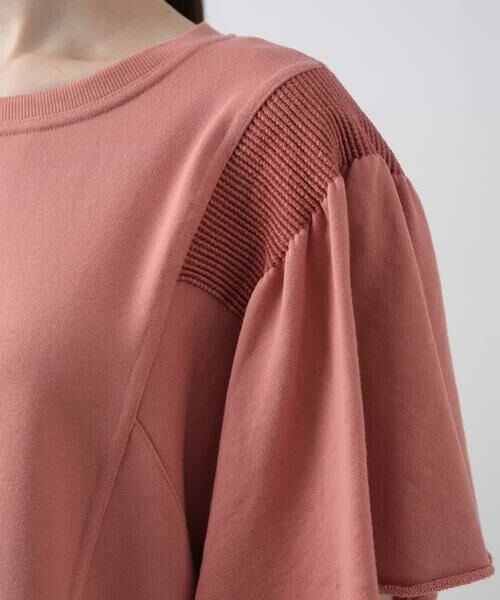 HIROKO KOSHINO / ヒロココシノ カットソー | 【洗濯機で洗える/日本製】シャーリングアクセント裏毛トップス | 詳細6