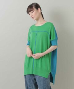 HIROKO KOSHINO / ヒロココシノ ニット・セーター | バイカラーニットプルオーバー