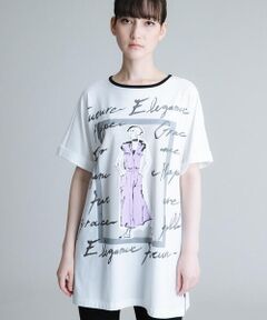 【洗える/日本製】オリジナルプリントチュニックTシャツ