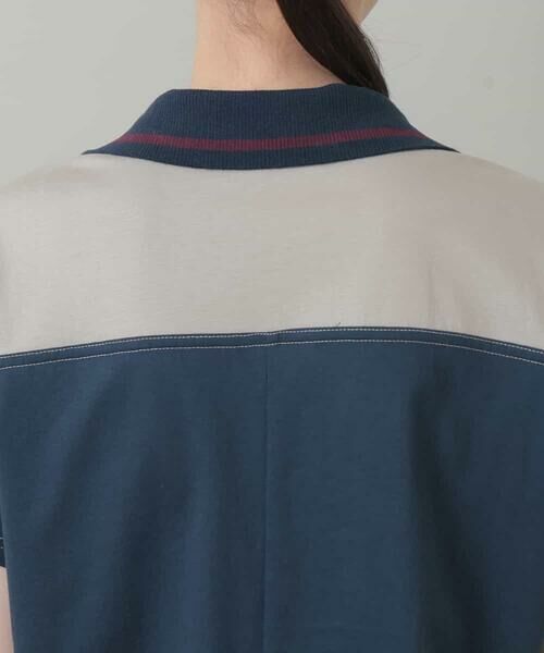 HIROKO KOSHINO / ヒロココシノ カットソー | 【洗濯機で洗える/日本製】配色ポロカットソー | 詳細4