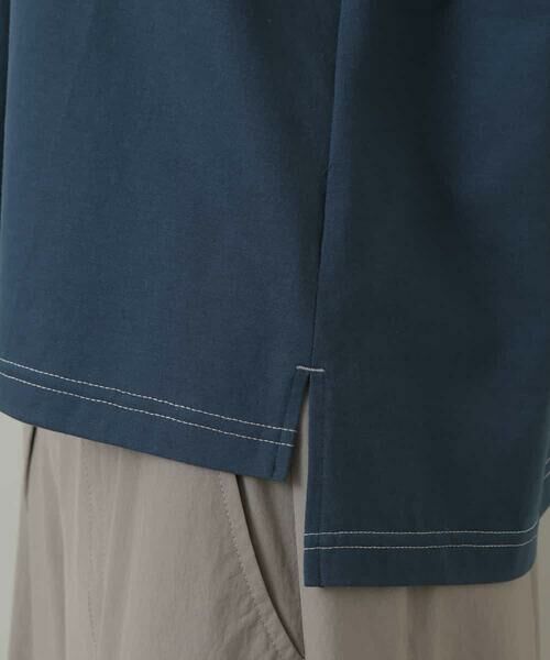 HIROKO KOSHINO / ヒロココシノ カットソー | 【洗濯機で洗える/日本製】配色ポロカットソー | 詳細6
