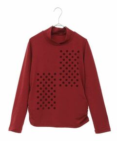 HIROKO KOSHINO / ヒロココシノ カットソー | 【洗濯機で洗える/日本製】フロッキードットカットソー