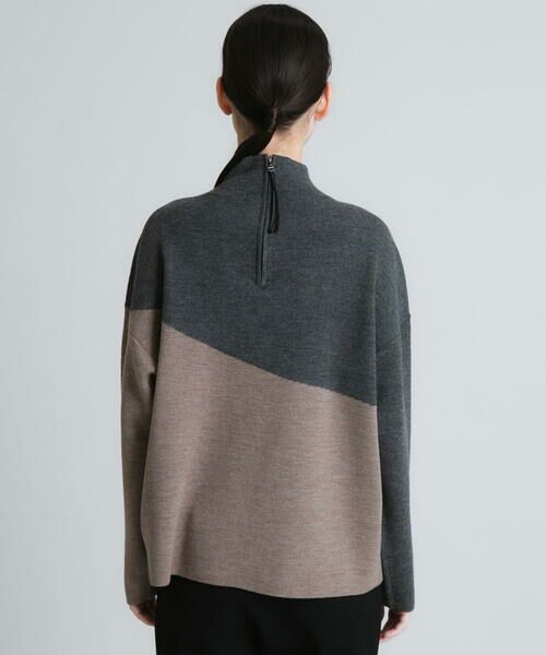 HIROKO KOSHINO / ヒロココシノ ニット・セーター | 配色デザインニットプルオーバー | 詳細2