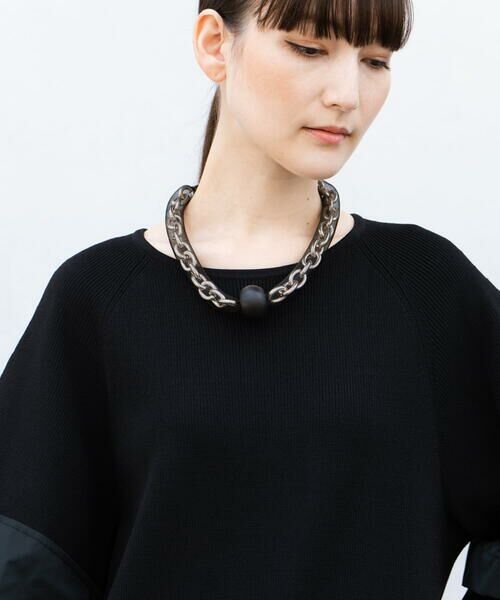 HIROKO KOSHINO / ヒロココシノ ネックレス・ペンダント・チョーカー | 【日本製】メッシュショートネックレス（ブラック）