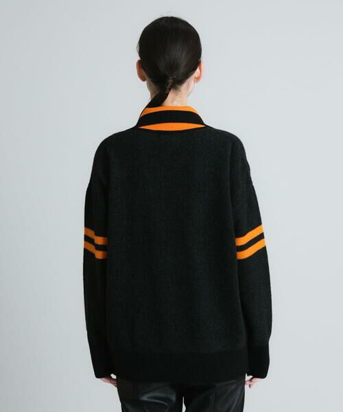 HIROKO KOSHINO / ヒロココシノ ニット・セーター | 【日本製】襟付きキーネックニットプルオーバー | 詳細2