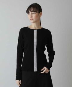 HIROKO KOSHINO / ヒロココシノ ニット・セーター | スパンコールラインアクセントニット