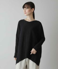 HIROKO KOSHINO / ヒロココシノ ニット・セーター | 【日本製】イレギュラーヘムニットプルオーバー