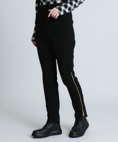 HIROKO KOSHINO / ヒロココシノ チノ・ワークパンツ | 【日本製】サイドジップストレートパンツ