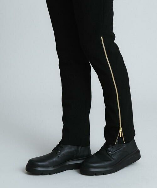 HIROKO KOSHINO / ヒロココシノ チノ・ワークパンツ | 【日本製】サイドジップストレートパンツ | 詳細1