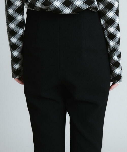 HIROKO KOSHINO / ヒロココシノ チノ・ワークパンツ | 【日本製】サイドジップストレートパンツ | 詳細7