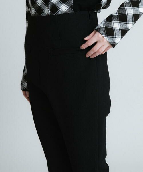 HIROKO KOSHINO / ヒロココシノ チノ・ワークパンツ | 【日本製】サイドジップストレートパンツ | 詳細9