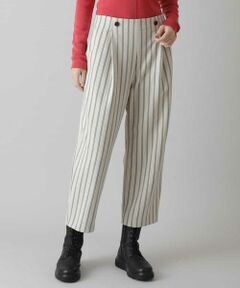 HIROKO KOSHINO / ヒロココシノ ショート・ハーフ・半端丈パンツ | 【日本製】シアバターストライプパンツ