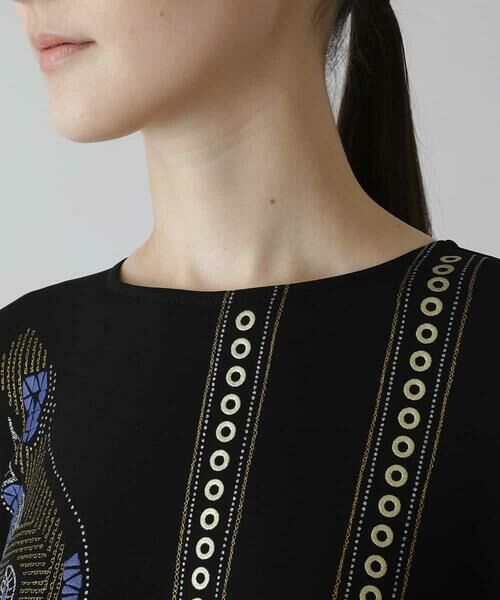 HIROKO KOSHINO / ヒロココシノ チュニック | 【洗える/日本製】ジョイクールラメプリントチュニック | 詳細3