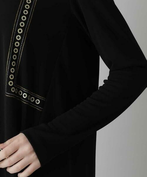 HIROKO KOSHINO / ヒロココシノ チュニック | 【洗える/日本製】ジョイクールラメプリントチュニック | 詳細5
