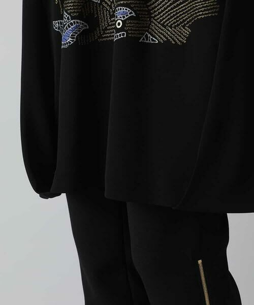 HIROKO KOSHINO / ヒロココシノ チュニック | 【洗える/日本製】ジョイクールラメプリントチュニック | 詳細7