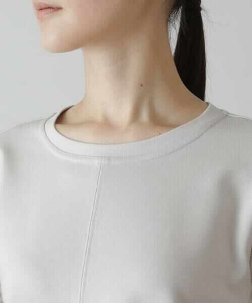 HIROKO KOSHINO / ヒロココシノ カットソー | 【洗える/日本製】ロゴキルトジャガードプルオーバー | 詳細3