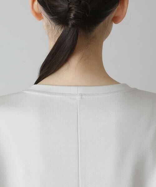 HIROKO KOSHINO / ヒロココシノ カットソー | 【洗える/日本製】ロゴキルトジャガードプルオーバー | 詳細4