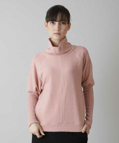 HIROKO KOSHINO / ヒロココシノ ニット・セーター | 【洗濯機で洗える/日本製】リブ天竺ハイネックプルオーバー