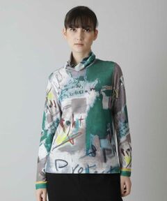 HIROKO KOSHINO / ヒロココシノ ニット・セーター | 【洗濯機で洗える/日本製】ィティガーゼタートルネックプルオーバー