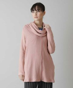 HIROKO KOSHINO / ヒロココシノ カーディガン・ボレロ | 【洗濯機で洗える/日本製】ストール風カラーデザインニットカーディガン