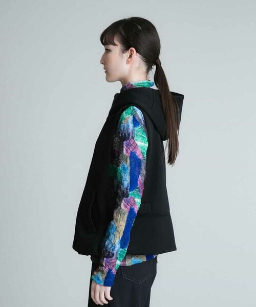 HIROKO KOSHINO / ヒロココシノ ベスト | 【洗濯機で洗える】ダンボールフードベスト | 詳細2