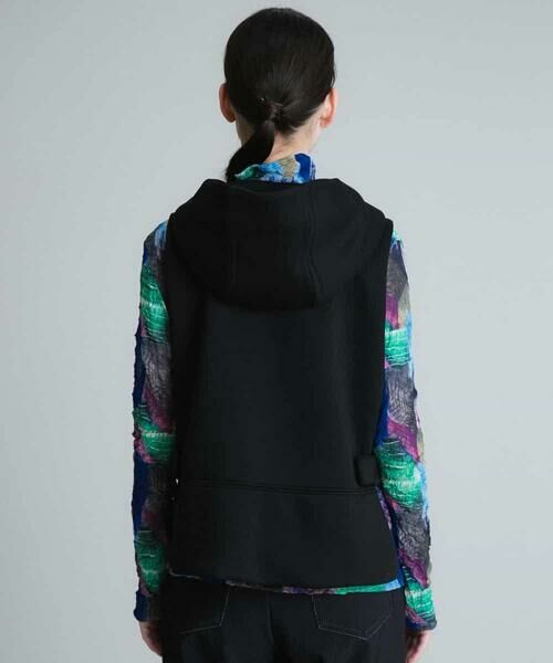 HIROKO KOSHINO / ヒロココシノ ベスト | 【洗濯機で洗える】ダンボールフードベスト | 詳細3