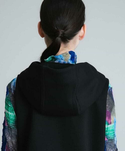 HIROKO KOSHINO / ヒロココシノ ベスト | 【洗濯機で洗える】ダンボールフードベスト | 詳細4