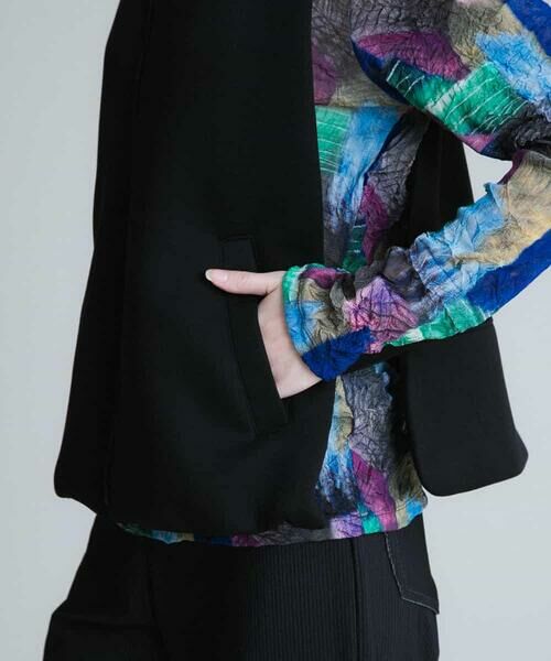 HIROKO KOSHINO / ヒロココシノ ベスト | 【洗濯機で洗える】ダンボールフードベスト | 詳細7