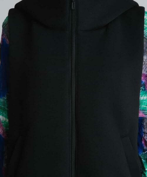 HIROKO KOSHINO / ヒロココシノ ベスト | 【洗濯機で洗える】ダンボールフードベスト | 詳細9