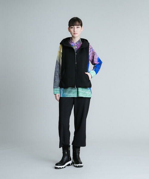 HIROKO KOSHINO / ヒロココシノ シャツ・ブラウス | 【洗濯機で洗える/日本製】ステンドグラスアートプリントシャツ | 詳細10