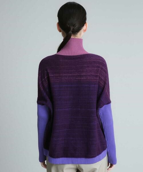 HIROKO KOSHINO / ヒロココシノ ニット・セーター | ステンドグラスアートインターシャニット | 詳細2