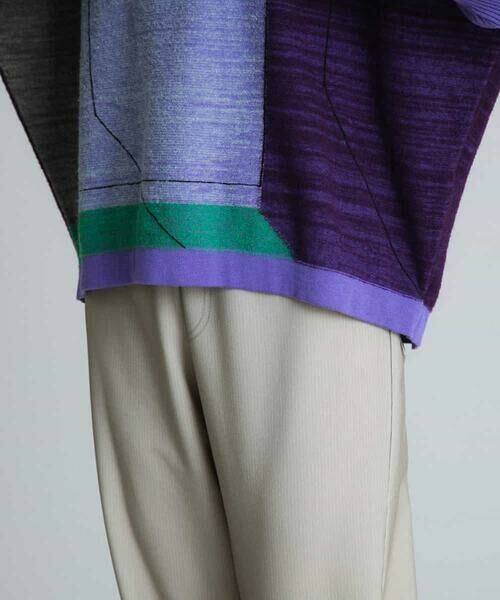 HIROKO KOSHINO / ヒロココシノ ニット・セーター | ステンドグラスアートインターシャニット | 詳細6