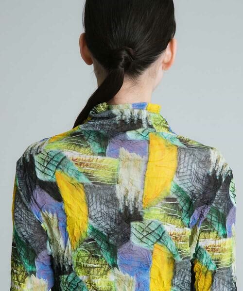 HIROKO KOSHINO / ヒロココシノ ニット・セーター | 【洗濯機で洗える/日本製】クラッシュチュールハイネックプルオーバー | 詳細3