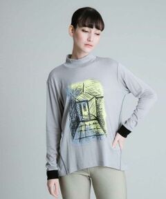 HIROKO KOSHINO / ヒロココシノ カットソー | 【洗える/日本製】アートプリントロングTシャツ