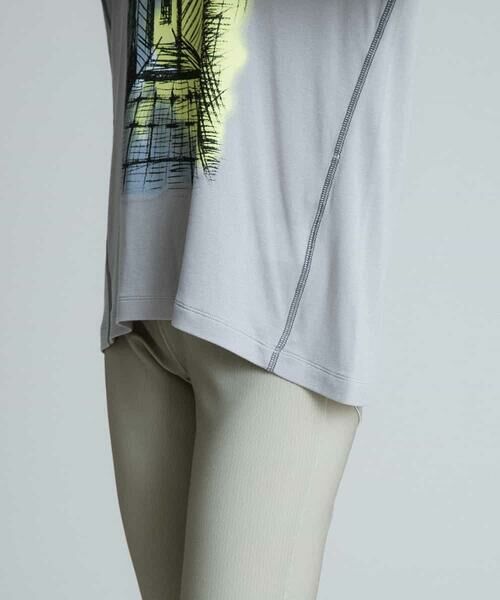 HIROKO KOSHINO / ヒロココシノ カットソー | 【洗える/日本製】アートプリントロングTシャツ | 詳細6