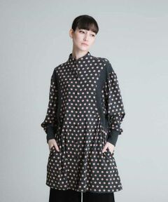 HIROKO KOSHINO / ヒロココシノ パーカー | 【洗える/日本製】ドット柄デザインパーカー