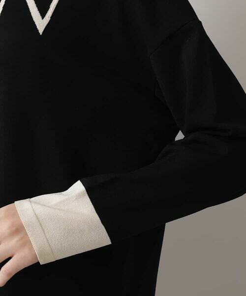 HIROKO KOSHINO / ヒロココシノ ニット・セーター | 【日本製】トロンプルイユ ネクタイデザインニット | 詳細5