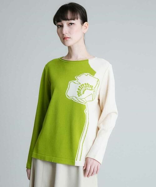 【Molly Goddard】  ♡\u0026FLOWER インターシャ ニットKnit