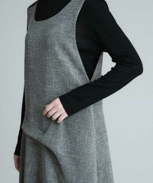 HIROKO KOSHINO / ヒロココシノ ロング・マキシ丈スカート | 【日本製】ツイードジャンパースカート | 詳細5