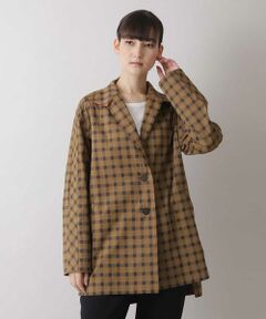 HIROKO KOSHINO / ヒロココシノ テーラードジャケット | 【日本製】ギンガムパターンジャケット