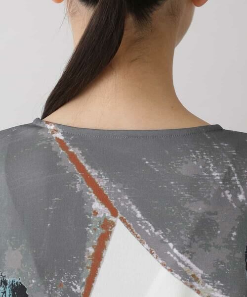 HIROKO KOSHINO / ヒロココシノ カットソー | 【洗える/日本製】バタフライプリントプルオーバー | 詳細4