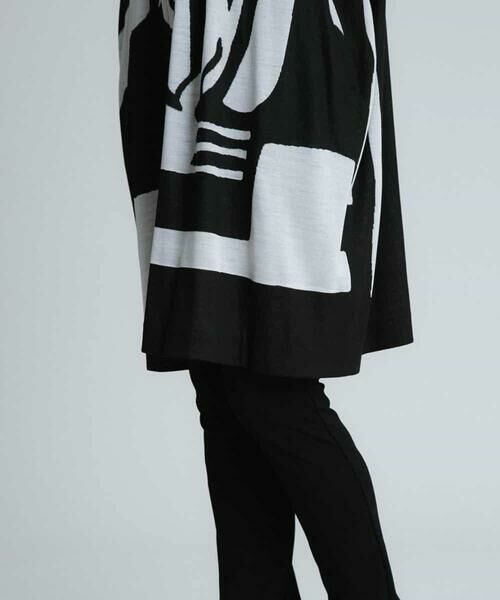 HIROKO KOSHINO / ヒロココシノ チュニック | 【日本製】フラワーアートジャガードチュニック | 詳細1