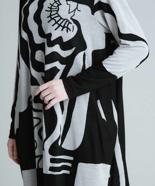 HIROKO KOSHINO / ヒロココシノ チュニック | 【日本製】フラワーアートジャガードチュニック | 詳細10