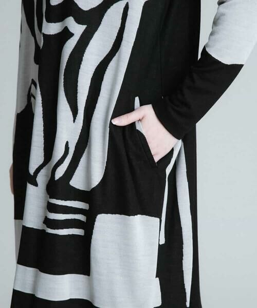 HIROKO KOSHINO / ヒロココシノ チュニック | 【日本製】フラワーアートジャガードチュニック | 詳細11