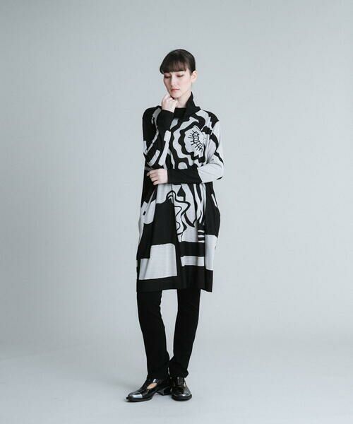 HIROKO KOSHINO / ヒロココシノ チュニック | 【日本製】フラワーアートジャガードチュニック | 詳細5