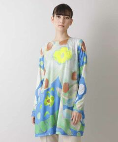 HIROKO KOSHINO / ヒロココシノ チュニック | 【洗える/日本製】バタフライプリントチュニック