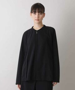 HIROKO KOSHINO / ヒロココシノ ノーカラージャケット | 【洗える/日本製】ノーカラージップジャケット